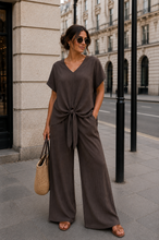 Load image into Gallery viewer, Crinkle tie up co-ord
