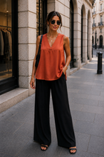 Load image into Gallery viewer, Satin v-neck top
