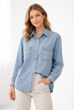Load image into Gallery viewer, Redial pocket denim shirt
