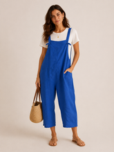 Load image into Gallery viewer, Linen dungarees
