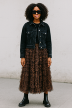 Load image into Gallery viewer, Leopard netted skirt
