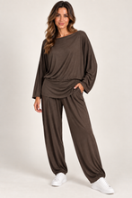 Load image into Gallery viewer, Slash neck co-ord loungewear
