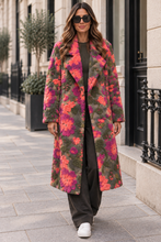 Load image into Gallery viewer, Flower boucle coat
