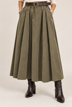 Load image into Gallery viewer, Amilla corduroy belt skirt
