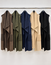 Load image into Gallery viewer, Suedette boucle waistcoat
