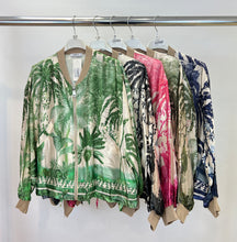 Load image into Gallery viewer, Palm tree bomber jacket

