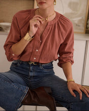 Load image into Gallery viewer, InApril 1986 crochet detail shirt
