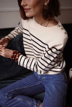Load image into Gallery viewer, InApril 1986 breton stripe button jumper
