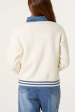 Load image into Gallery viewer, Denim detail cardigan
