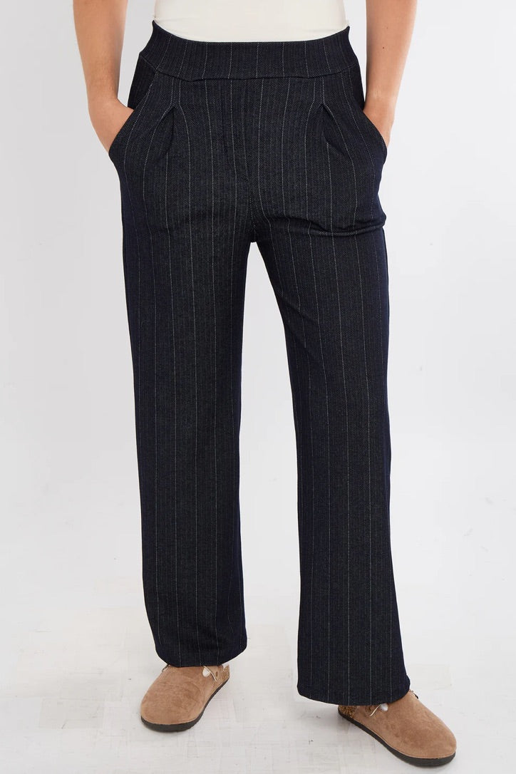 Sugarbabe pinstripe wide leg magic trousers