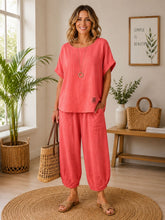 Load image into Gallery viewer, Stonewashed cotton loungewear set
