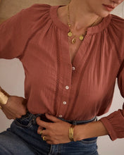 Load image into Gallery viewer, InApril 1986 crochet detail shirt
