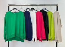 Load image into Gallery viewer, Dreams cotton zip sweatshirt
