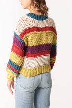 Load image into Gallery viewer, Multicolour stripe knit jumper
