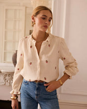 Load image into Gallery viewer, InApril 1986 cheesecloth embroidered shirt
