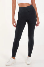 Load image into Gallery viewer, Acid wash ribbed leggings
