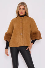 Load image into Gallery viewer, Faux sleeve coat
