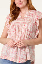 Load image into Gallery viewer, Flower print cotton top
