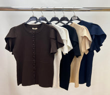 Load image into Gallery viewer, Moocci short sleeve button cardigan
