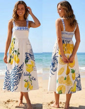 Load image into Gallery viewer, Printed strap dress
