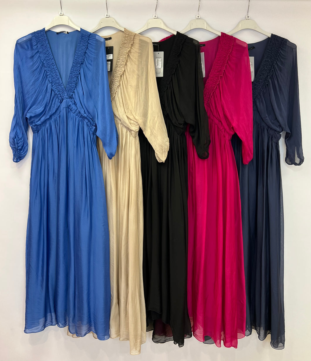 Alpini silk v-neck dress