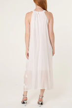 Load image into Gallery viewer, Cotton flower halterneck dress
