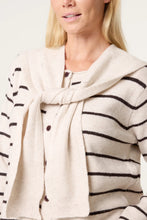 Load image into Gallery viewer, Stripe tie front cardigan
