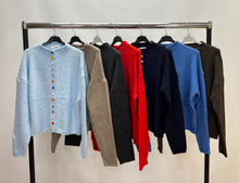 Load image into Gallery viewer, Multicolour button cardigan
