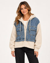 Load image into Gallery viewer, Premium denim detail hoody
