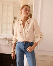 Load image into Gallery viewer, InApril 1986 cheesecloth embroidered shirt
