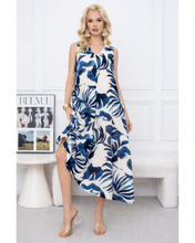 Load image into Gallery viewer, Flower maxi sleeveless dress
