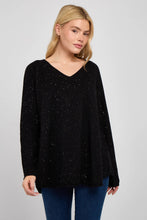 Load image into Gallery viewer, Sugarbabe v-neck glitter jumper
