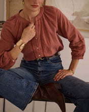 Load image into Gallery viewer, InApril 1986 crochet detail shirt
