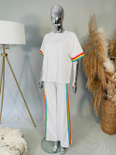 Load image into Gallery viewer, Rainbow stripe co-ord set
