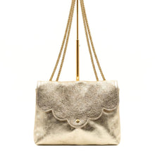 Load image into Gallery viewer, Scallop leather suede bag
