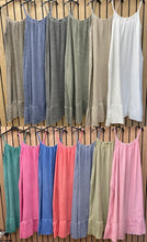 Load image into Gallery viewer, Stonewashed linen cotton strap dress
