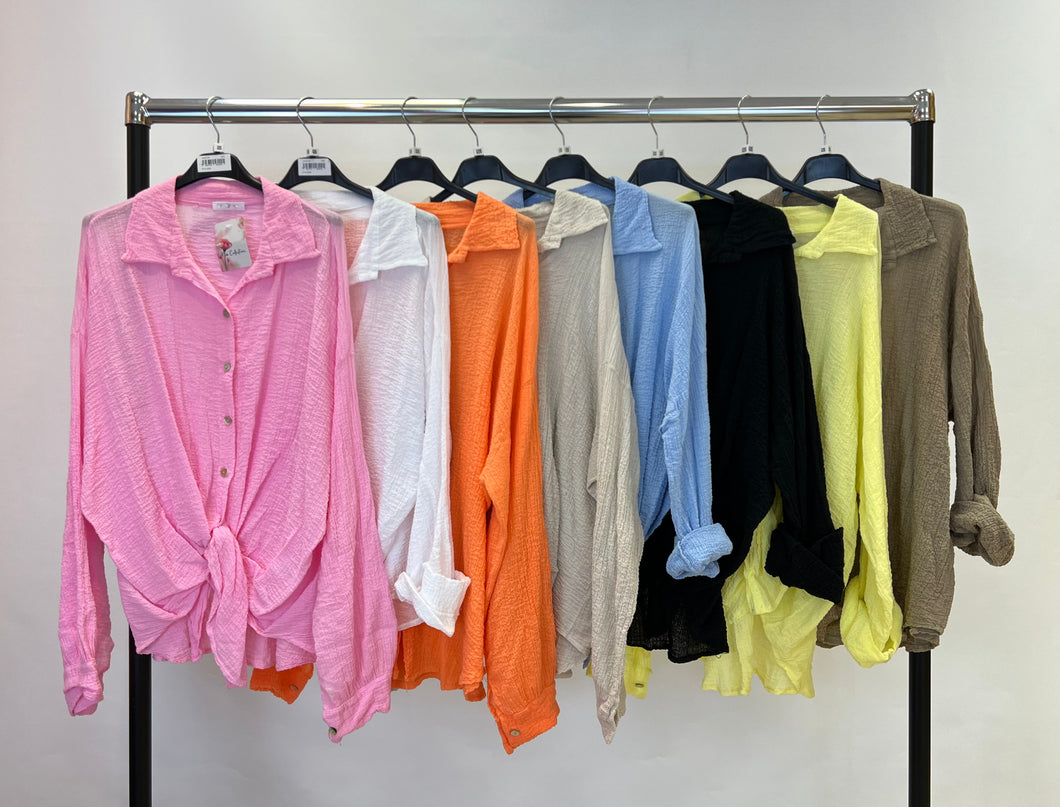 Plain cheesecloth shirt