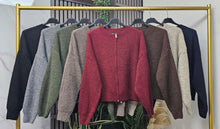 Load image into Gallery viewer, Wool blend zip jacket

