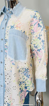 Load image into Gallery viewer, Denim broderie anglaise shirt
