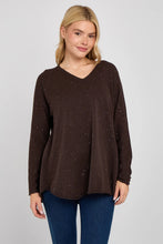 Load image into Gallery viewer, Sugarbabe v-neck glitter jumper
