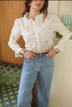 Load image into Gallery viewer, InApril 1986 broderie anglaise cotton shirt
