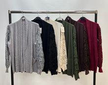 Load image into Gallery viewer, Viki lace sleeve cardigan

