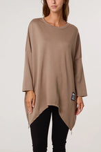 Load image into Gallery viewer, Plain oversized side zip sweatshirt

