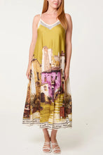 Load image into Gallery viewer, Satin landscape dress

