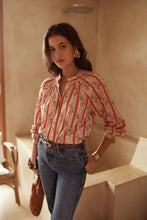 Load image into Gallery viewer, InApril 1986 stripe floral shirt
