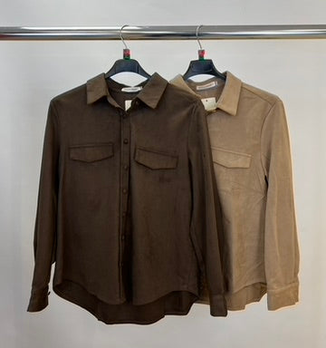 Suedette shirt