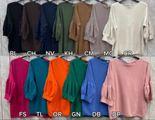 Load image into Gallery viewer, Plain bell sleeve jumper
