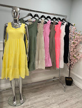 Load image into Gallery viewer, Cotton tiered short dress

