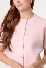 Load image into Gallery viewer, Pearl bow cardigan
