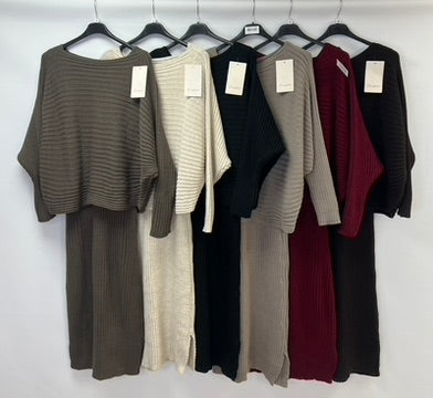 Knitted two piece dress